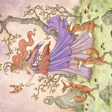 Fox Dance fairy - Amy Brown 1000 Jigsaw Puzzle 3D Modell