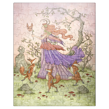 puzzleplate Fox Dance fairy - Amy Brown 100 Jigsaw Puzzle