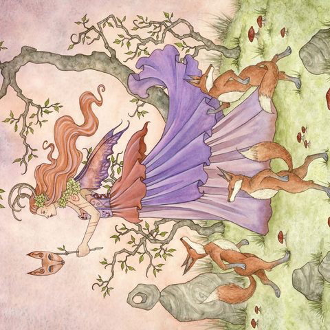 Fox Dance fairy - Amy Brown 500 Jigsaw Puzzle 3D Modell