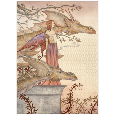 puzzleplate The Company Of Dragons Fairy - Amy Brown 1000 Jigsaw Puzzle