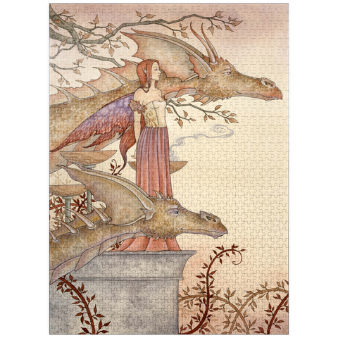puzzleplate The Company Of Dragons Fairy - Amy Brown 1000 Jigsaw Puzzle