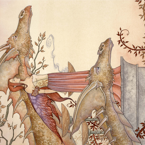 The Company Of Dragons Fairy - Amy Brown 1000 Jigsaw Puzzle 3D Modell