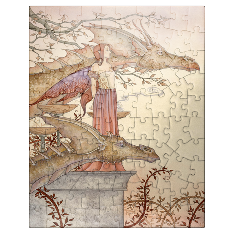 puzzleplate The Company Of Dragons Fairy - Amy Brown 100 Jigsaw Puzzle