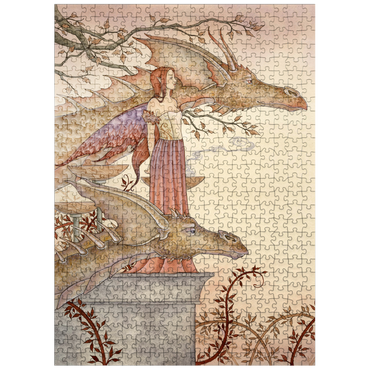 puzzleplate The Company Of Dragons Fairy - Amy Brown 500 Jigsaw Puzzle