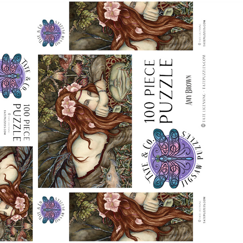 Fairy And Goblin fantasy - Amy Brown 100 Jigsaw Puzzle box 3D Modell