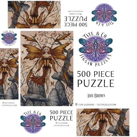 The Arrival Fairy - Amy Brown 500 Jigsaw Puzzle box 3D Modell