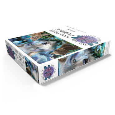 Magic Wolf and Friends Lynx and Bear - Sheena Pike 1000 Jigsaw Puzzle box view1