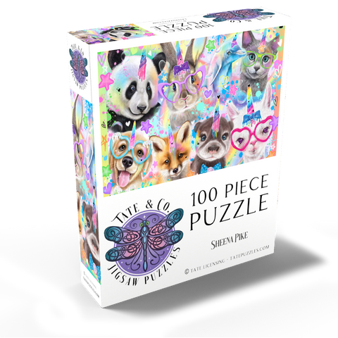 Rainbow Cuties Baby Animals - Sheena Pike 100 Jigsaw Puzzle box view2