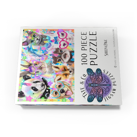 Rainbow Cuties Baby Animals - Sheena Pike 100 Jigsaw Puzzle box view3