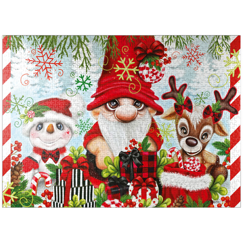 puzzleplate Christmas Gnome and Friends - Sheena Pike 1000 Jigsaw Puzzle