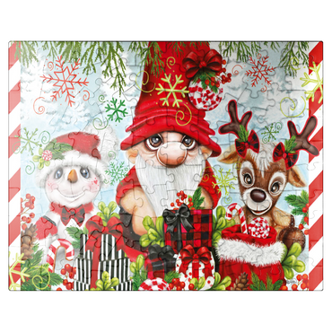 puzzleplate Christmas Gnome and Friends - Sheena Pike 100 Jigsaw Puzzle
