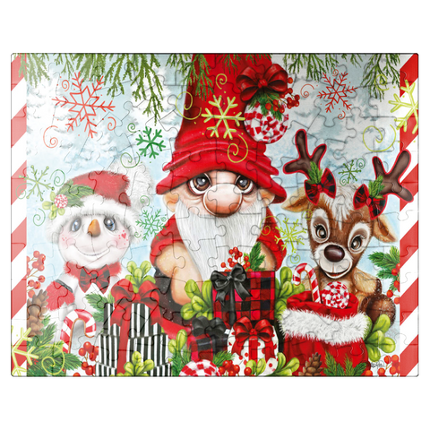 puzzleplate Christmas Gnome and Friends - Sheena Pike 100 Jigsaw Puzzle