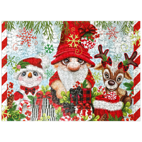 puzzleplate Christmas Gnome and Friends - Sheena Pike 500 Jigsaw Puzzle