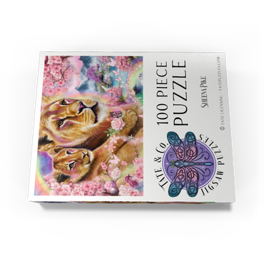 Spring Breeze Lions - Sheena Pike 100 Jigsaw Puzzle box view3