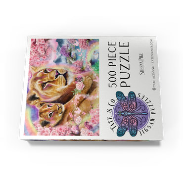 Spring Breeze Lions - Sheena Pike 500 Jigsaw Puzzle box view3