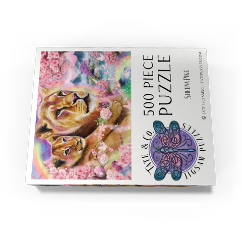 Spring Breeze Lions - Sheena Pike 500 Jigsaw Puzzle box view3