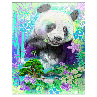 puzzleplate Panda Bear Animal Spirit - Sheena Pike 100 Jigsaw Puzzle