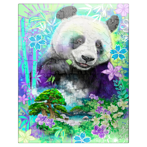 puzzleplate Panda Bear Animal Spirit - Sheena Pike 100 Jigsaw Puzzle