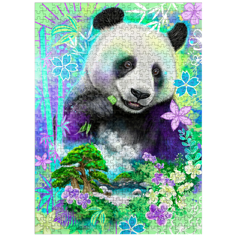 puzzleplate Panda Bear Animal Spirit - Sheena Pike 500 Jigsaw Puzzle