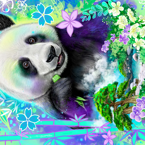 Panda Bear Animal Spirit - Sheena Pike 500 Jigsaw Puzzle 3D Modell