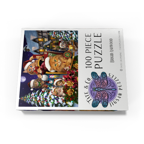 Christmas Cats - Brigid Ashwood 100 Jigsaw Puzzle box view3