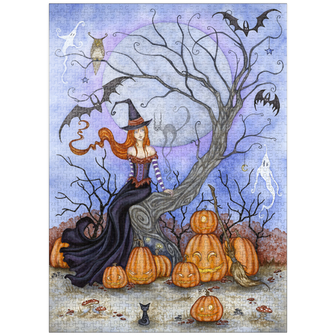 puzzleplate The Halloween Tree witch - Amy Brown 1000 Jigsaw Puzzle