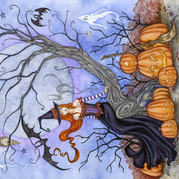 The Halloween Tree witch - Amy Brown 500 Jigsaw Puzzle 3D Modell