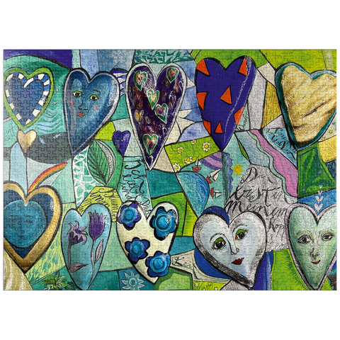 puzzleplate Facets of the Heart 1000 Jigsaw Puzzle
