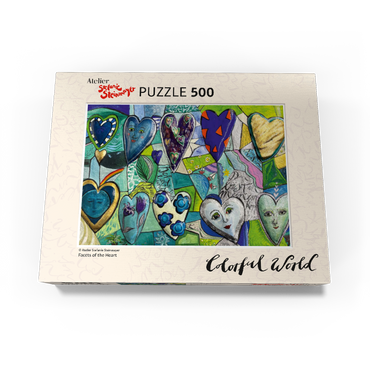 Facets of the Heart 500 Jigsaw Puzzle box view3