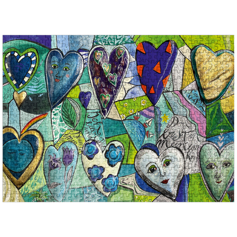 puzzleplate Facets of the Heart 500 Jigsaw Puzzle