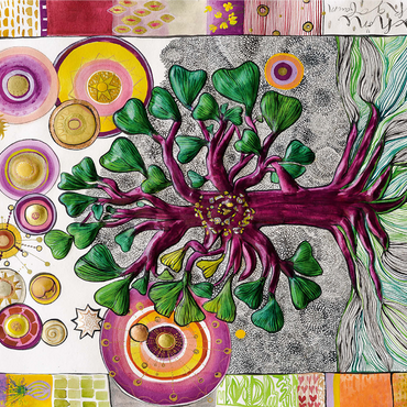 The Fair Gingko Tree 1000 Jigsaw Puzzle 3D Modell