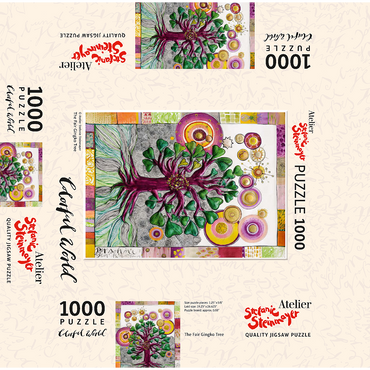 The Fair Gingko Tree 1000 Jigsaw Puzzle box 3D Modell