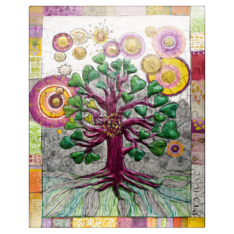 puzzleplate The Fair Gingko Tree 100 Jigsaw Puzzle