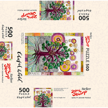 The Fair Gingko Tree 500 Jigsaw Puzzle box 3D Modell