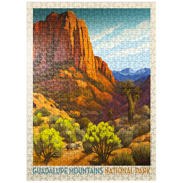 puzzleplate Guadalupe Mountains National Park: Armadillo Crossing 500 Jigsaw Puzzle