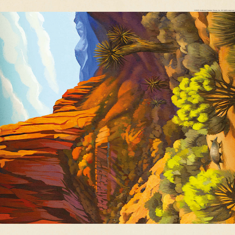 Guadalupe Mountains National Park: Armadillo Crossing 500 Jigsaw Puzzle 3D Modell