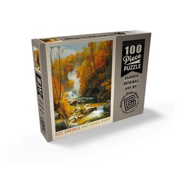 Hot Springs National Park: Autumn Steam 100 Jigsaw Puzzle box view2