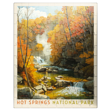 puzzleplate Hot Springs National Park: Autumn Steam 100 Jigsaw Puzzle