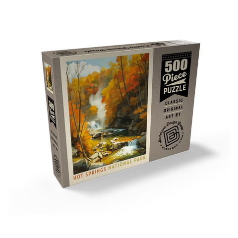 Hot Springs National Park: Autumn Steam 500 Jigsaw Puzzle box view2