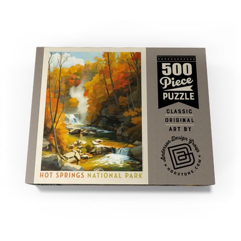 Hot Springs National Park: Autumn Steam 500 Jigsaw Puzzle box view3