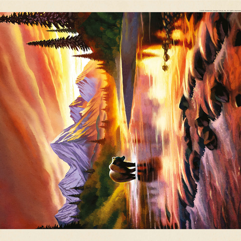 Katmai National Park: Evening Glow 1000 Jigsaw Puzzle 3D Modell