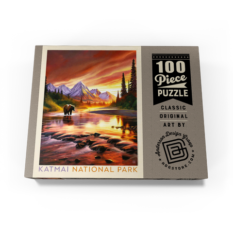 Katmai National Park: Evening Glow 100 Jigsaw Puzzle box view3