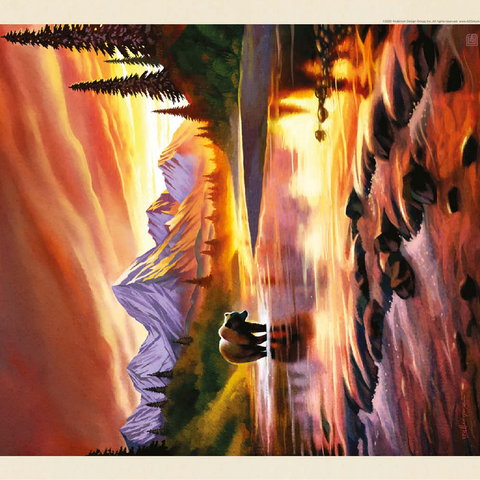 Katmai National Park: Evening Glow 100 Jigsaw Puzzle 3D Modell