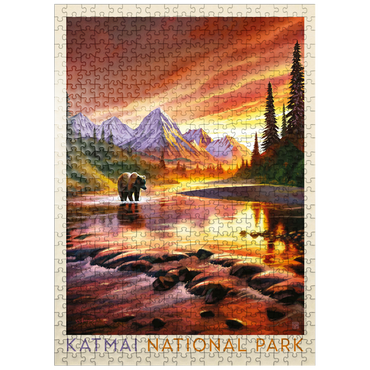puzzleplate Katmai National Park: Evening Glow 500 Jigsaw Puzzle