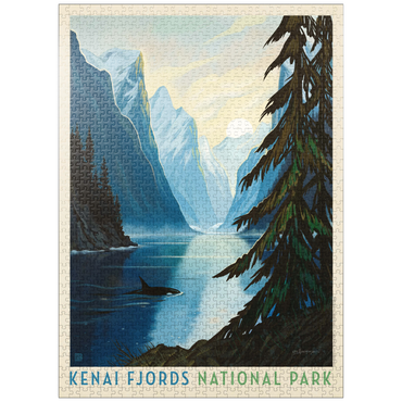 puzzleplate Kenai Fjords National Park: Orca 1000 Jigsaw Puzzle