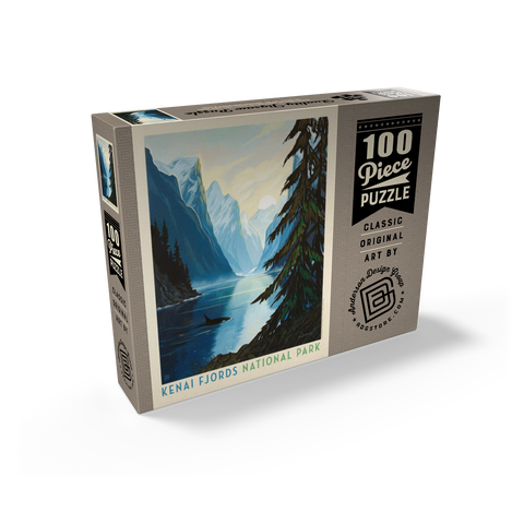 Kenai Fjords National Park: Orca 100 Jigsaw Puzzle box view2
