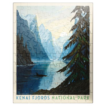 puzzleplate Kenai Fjords National Park: Orca 100 Jigsaw Puzzle