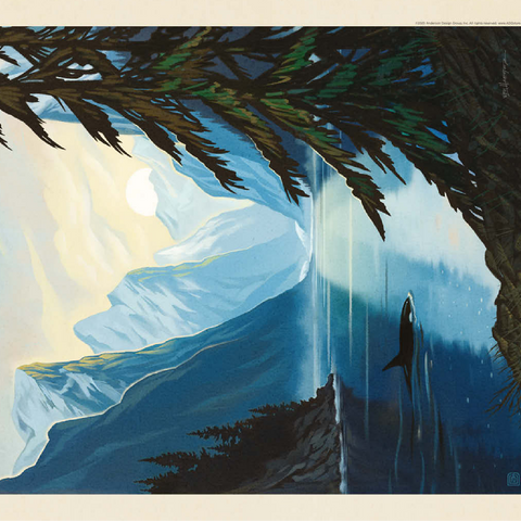 Kenai Fjords National Park: Orca 100 Jigsaw Puzzle 3D Modell