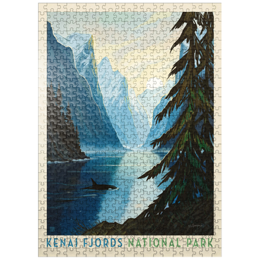 puzzleplate Kenai Fjords National Park: Orca 500 Jigsaw Puzzle
