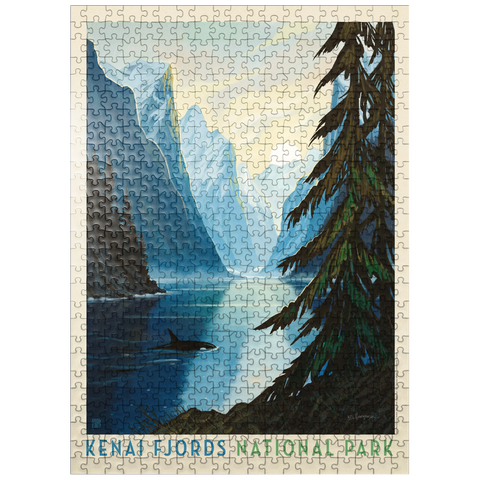 puzzleplate Kenai Fjords National Park: Orca 500 Jigsaw Puzzle